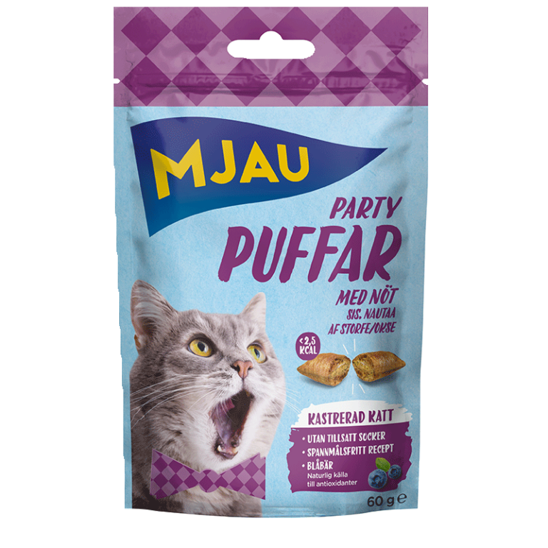 Partypuffar med Nötkött (60 g)