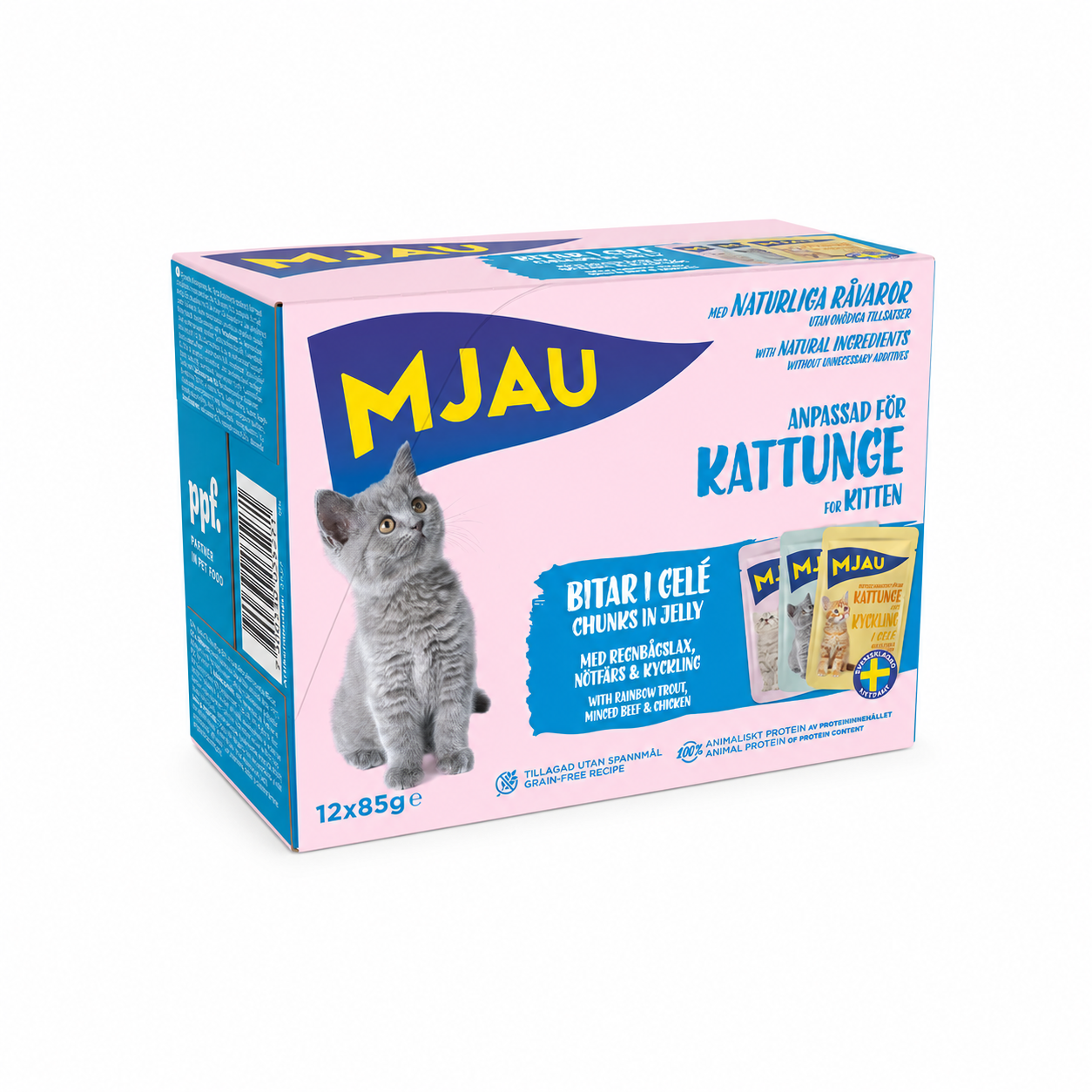 Våtfoder Kattunge Multipack i Gelé 12x85 g