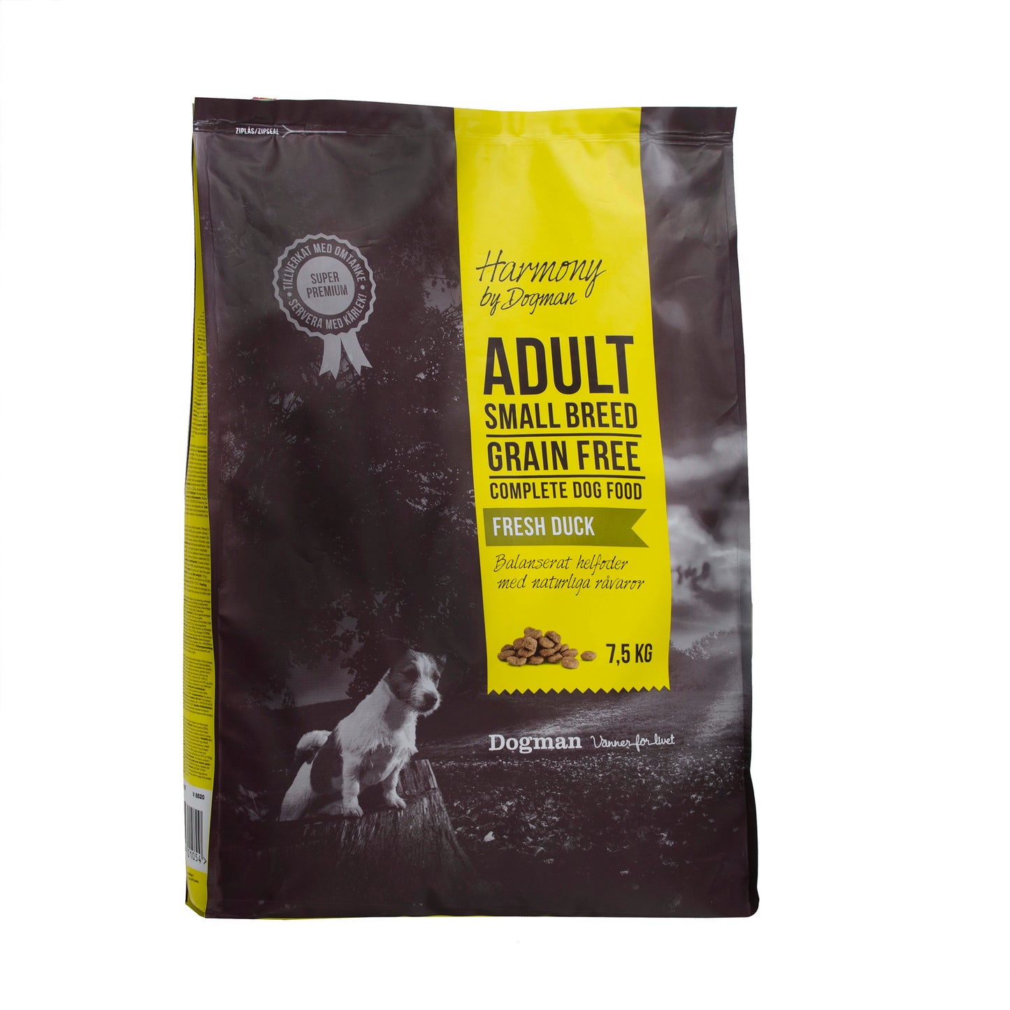 Spannmålsfritt Torrfoder Small Breed 7,5 kg