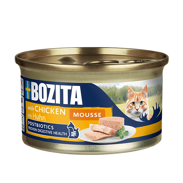 Bozita mousse med kyckling 85 g – mjukt och svenskproducerat våtfoder för husdjur
