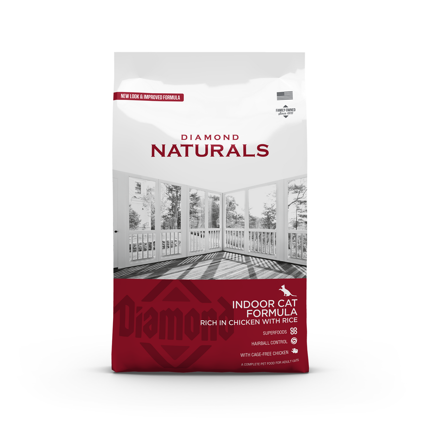 Diamond Naturals Indoor Cat kyckling och ris 3 kg – holistiskt och balanserat torr foder för innekatter