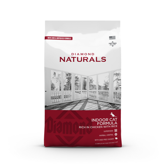 Diamond Naturals Indoor Cat kyckling och ris 3 kg – holistiskt och balanserat torr foder för innekatter
