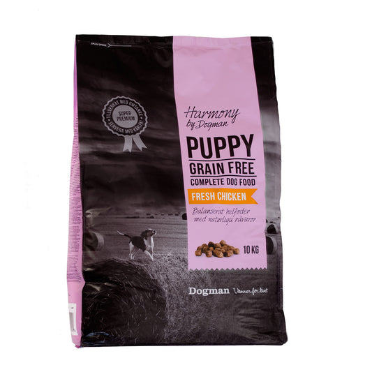 Harmony Spannmålsfritt Valpfoder 10kg – premium torrfoder utan spannmål för valpar