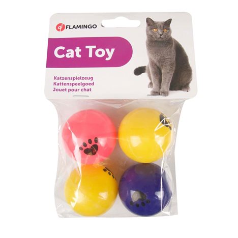 Ping Pong Bollar för Katt 4-pack