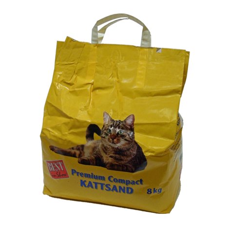 Premium Compact Kattsand 8 kg