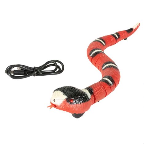 Rörlig Ormleksak med Sensor (USB-laddningsbar)