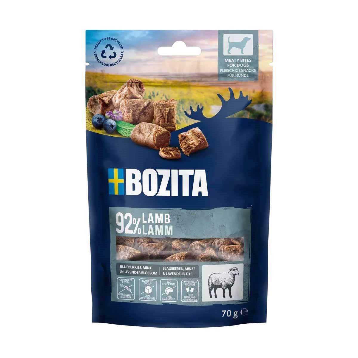 Snacks Meaty Bites Lamb 70 g – smakrikt och köttigt hundgodis med lamm